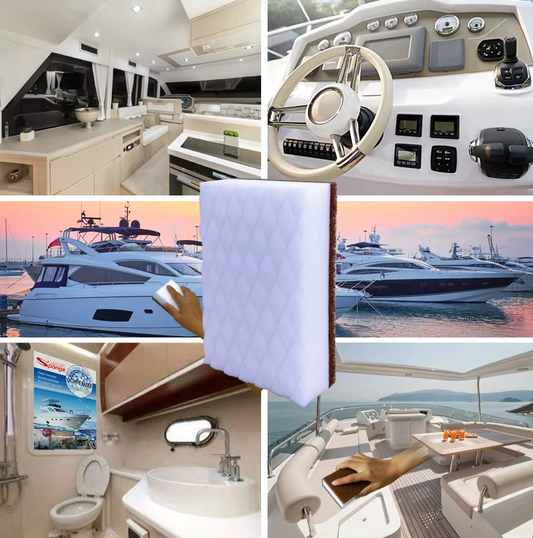 Éponge de mélamine pour nettoyage bateau