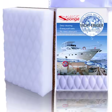 Éponge de mélamine pour nettoyage bateau