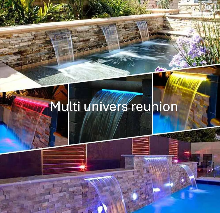 Cascade Acrylique LED + Controller - Éclat et Élégance pour Votre Espace Aquatique !